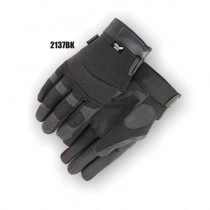Majestic Glove 2137BK Mechanics Style Armor Skin Synthetic Leather Glove, X-Large