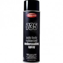 Sprayway 735 Auto Body Rubberized Undercoating Spray 16oz