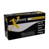 AMMEX - XNPF49100-BX - Nitrile Gloves - Xtreme - Disposable, Powder Free, Industrial, 4 mil, XXLarge, Blue (Box of 100)