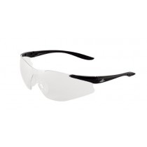 Bullhead Safety Eyewear BH761AF Snipefish, Black Frame, Clear Anti-Fog Lens, Light Gray TPR Nose and Temple (1 Pair)