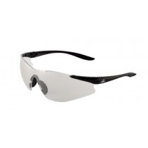 Bullhead Safety Eyewear BH766AF Snipefish, Black Frame, Indoor/Outdoor Anti-Fog Lens, Black TPR Nose and Gray Temple (1 Pair)