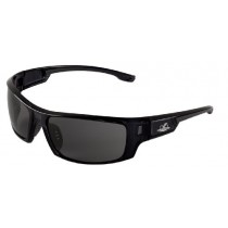 Bullhead Safety Eyewear BH943AF Dorado, Crystal Black Frame, Smoke Anti-Fog Lens, Gray TPR Nose and Temple (1 Pair)