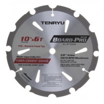 TENRYU BP-25506 Board-Pro Plus Fiber Cement 10" 6T Saw Blade