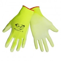 Global Glove PUG11 Polyurethane/Nylon Glove, Work, White (Pack Of 12) (Medium)