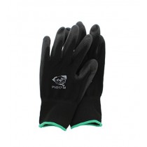 Global PUG Work Glove PUG17M Polyurethane/Nylon Glove, Work, Medium, Black, (12 PAIR)