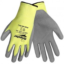 Global Glove Pug 88 Gripster DuPont KEVLAR Cut Resistant 13 Gauge Lycra Gray Polyurethane Work Glove (Pack of 12) (Medium)