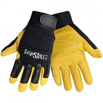Global Glove SG2008 Gripster Goatskin Sport Premium Grade Glove with Elastic Cuff, Work, Extra Large