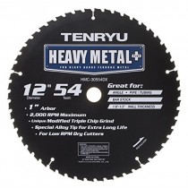 Tenryu HMC-30554DX 12" x 54T Heavy Metal Plus Alloy Teeth Saw Blade