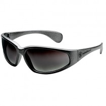 Smith & Wesson 19857 Smith and Wesson 38 Special Safety Glasses, Gradient Smoke Polycarbonate Lenses with Metallic Gray Nylon Frame, 0.75" H, 3" W, 6" L, Universal, Gradient Smoke/Gray (Pack of 12)