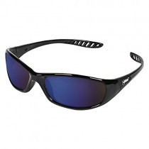 Jackson Safety 20543 V40 Hellraiser Safety Glasses, Blue Mirror Lenses with Black Frame (Pack of 12)
