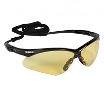 Jackson Safety 25659 V30 Nemesis Safety Glasses, Amber Lenses with Black Frame (Pack of 12)