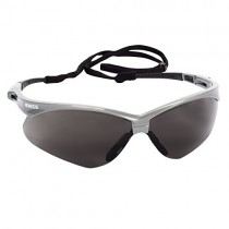 JACKSON SAFETY 47383 Jackson Safety Nemesis Safety Glasses, Anti-Fog Lenses with Silver Frame, 1.75" Height, 3.5" Wide, 6.09" Length, Polycarbonate lenses, Universal, Smoke (Pack of 12)