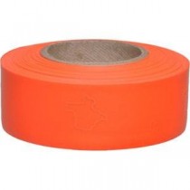 Texas Solid-Color Roll Flagging, PresGlo, 1 3/16" x 150', Orange Glo - TXOGPR
