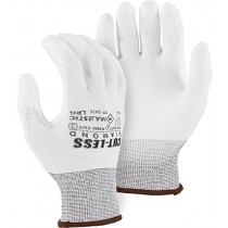 Majestic 37-3435 Cut Resistant White Diamond Dyneema Poly Coated Gloves (12 Pair) Size XL, Formerly Majestic 3435