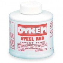 DYKEM 80396 Layout Fluid,Steel (4oz - Color Red Pack of 3)