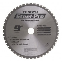 Tenryu PRF-23048CBN 9" Carbide Tipped Saw Blade ( 48 Tooth ATB Grind - 1" Arbor - 0.087 Kerf)