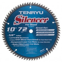 Tenryu SL-25572 10" Carbide Tipped Saw Blade ( 72 Tooth ATAF Grind - 5/8" Arbor - 0.11 Kerf)