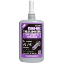 Vibra-TITE 111 Low Strength Removable Anaerobic Threadlocker, 250 ml Bottle, Purple