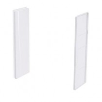 Aquatic 8 in. x 24 in. x 62 in. 2-Piece Direct-to-Stud Shower Wall in White