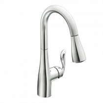 Moen Arbor One-Handle High Arc Pulldown Kitchen Faucet, Chrome (7594C)