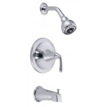 Danze D510056T Bannockburn Single Handle Tub and Shower Faucet Trim Kit, Chrome (Valve Not Included)