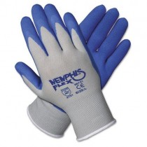 Crews 96731L Memphis Flex Seamless Nylon Knit Gloves, Large, Blue/Gray, Pair