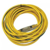 ZORO 25 ft. 12/3 SJTW Lighted Extension Cord YL/BL
