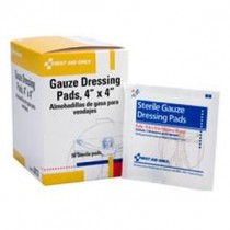 First Aid Only Dressing Pad, Gauze 4" X 4"