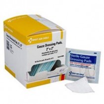 First Aid Only, Dressing Pad, Gauze 2" X 2", 50 Per Box
