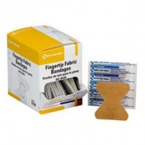 First Aid Only,Adhesive Fingertip Bandage, Fabric 1-3/4" X 2", 40 Per Box