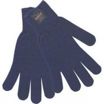 Insulated String Knit Gloves, Blue, 12 Per Pack