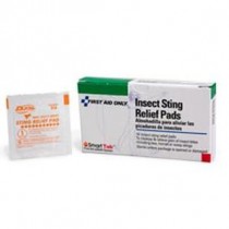 First Aid Only, Insect Sting Relief Pad, 1-1/4" X 2-5/8", 10 Per Box