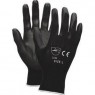 Memphis Glove, Value Series PU Gloves, X-Large, Black Polyurethane Palm, 12 Per Pack